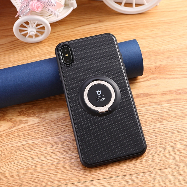 

3 in 1 Magnetic Ring Case for iPhone XS Max with Holder(Gold)
