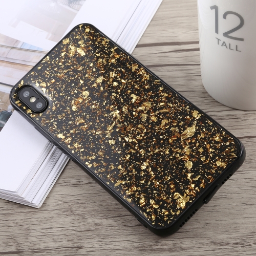 

Glittery Powder Shockproof Soft TPU Case for iPhone XS Max(Gold)