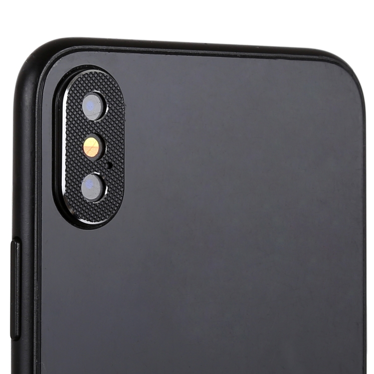 

2 PCS TOTUDESIGN Rear Camera Lens Protection Ring Cover for iPhone XS Max(Black)