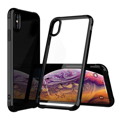 

Transparent Acrylic + TPU Airbag Shockproof Case for iPhone XS Max (Black)