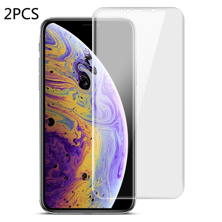 

2 PCS IMAK 0.15mm Curved Full Screen Protector Hydrogel Film Front Protector for iPhone XS Max