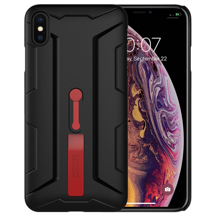 

NILLKIN Sports Car Design Grip Case for iPhone XS Max , with Finger Loop (Red)