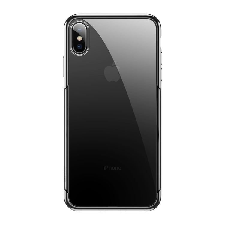 

Baseus Fashion Glitter Electroplating Frame PC Case for iPhone XS Max(Black)