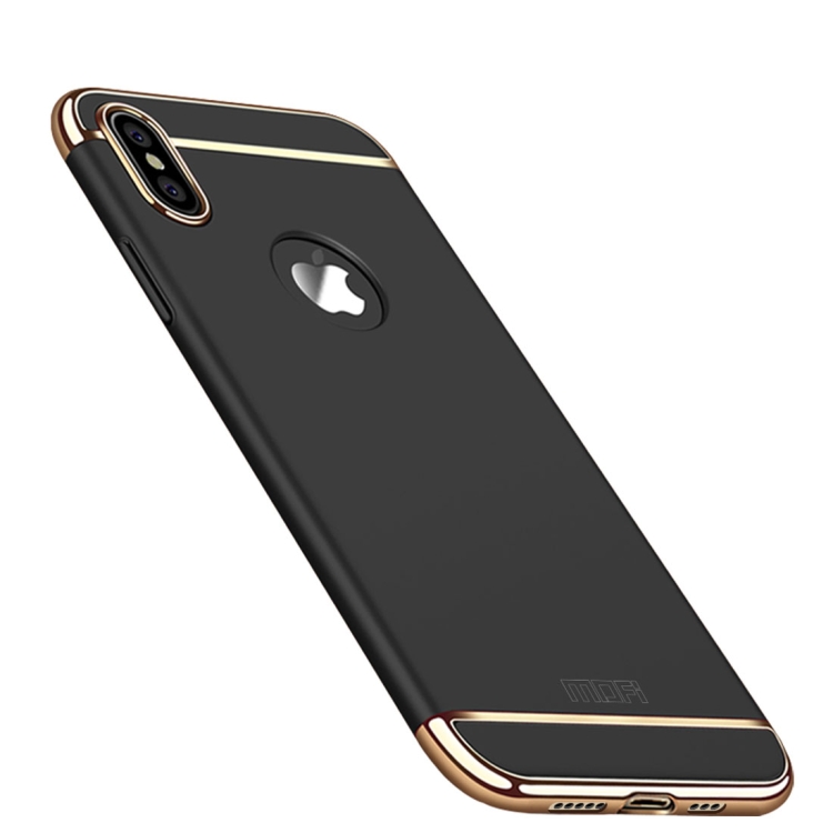 

MOFI Three Stage Splicing Full Coverage PC Case for iPhone XS Max (Black)
