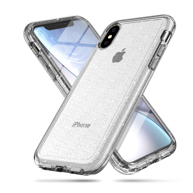 

Shockproof Terminator Style Glitter Powder Protector Case for iPhone XS Max (White)