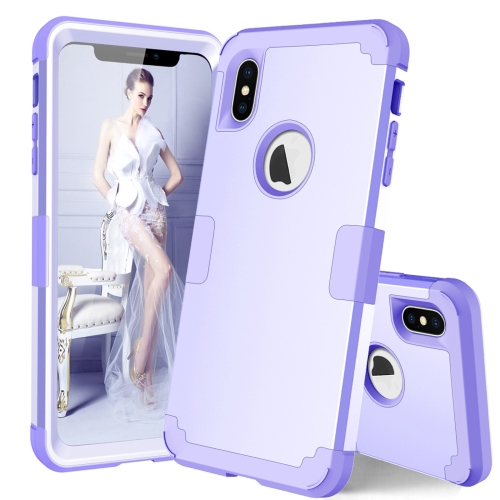 

Dropproof PC + Silicone Case for iPhone XS Max (Light Purple)
