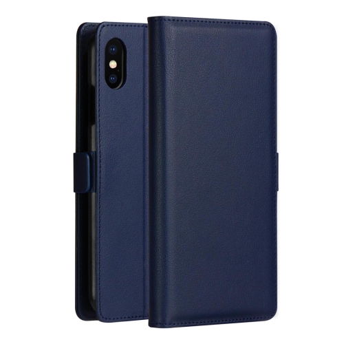 

DZGOGO MILO Series PC + PU Horizontal Flip Leather Case for iPhone XS Max, with Holder & Card Slot & Wallet(Blue)