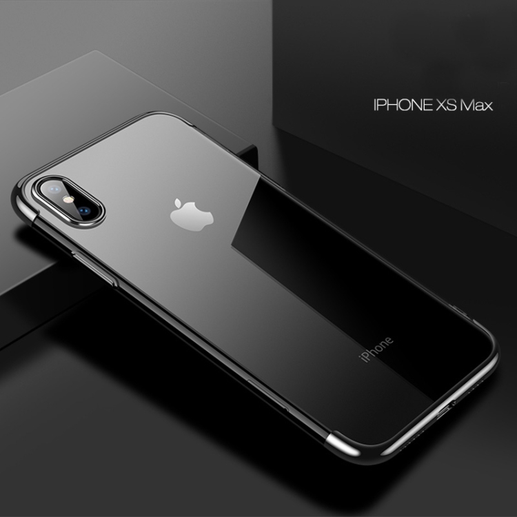 

CAFELE Ultra-thin Electroplating Soft TPU Shockproof Protective Case for iPhone XS Max(Black)