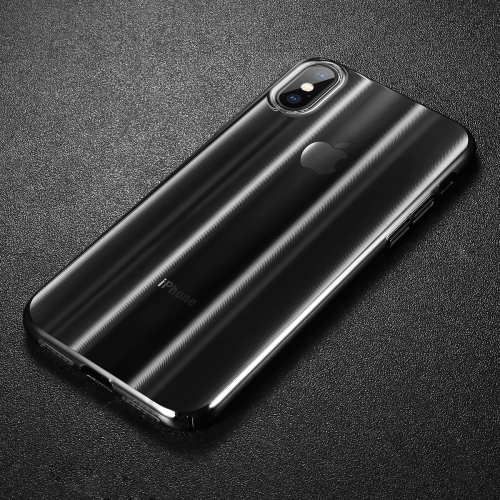 

Baseus Aurora Ultra-thin Electroplating CD Texture PC Protective Case for iPhone XS Max