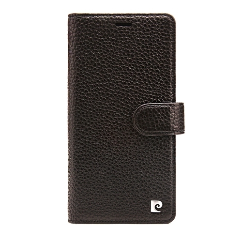 

Pierre Cardin PCS-P08 Horizontal Flip Leather Case for iPhone XS Max, with Holder & Card Slot (Black)