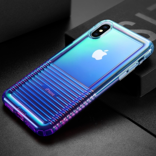 

Baseus Colorful Airbag Shockproof TPU Case for iPhone XS Max(Blue)