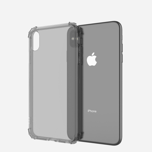 

Shockproof Transparent TPU Soft Case for iPhone XS Max (Grey)