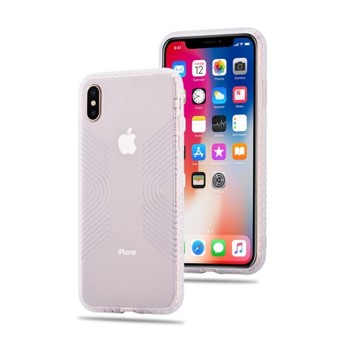 

Anti-slip Frosted Transparent Full Coverage Case for iPhone XS Max (White)