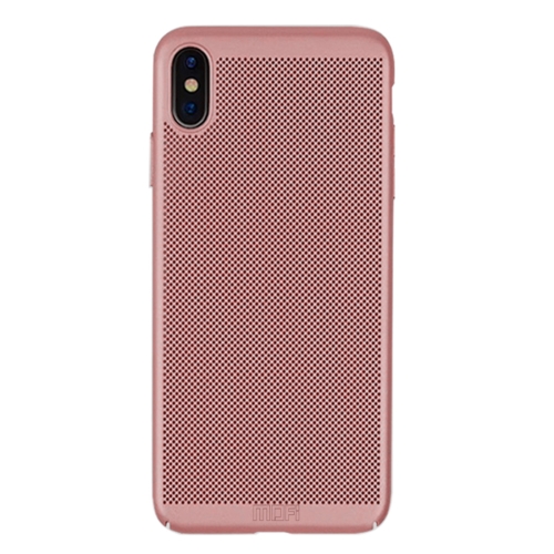 

MOFI Honeycomb Texture Breathable PC Shockproof Protective Case for iPhone XS Max (Rose Gold)