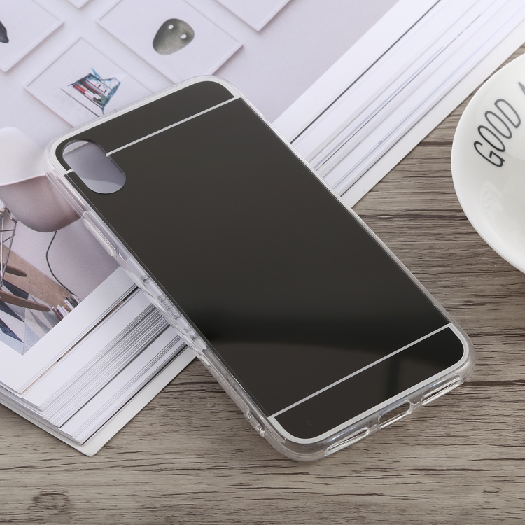 

Acrylic + TPU Electroplating Mirror Case for iPhone XS Max (Black)
