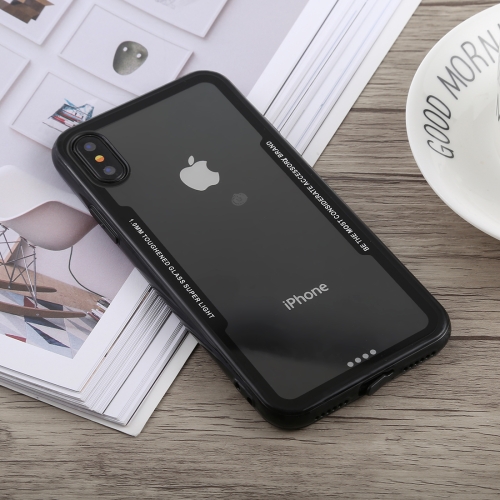 

Acrylic + TPU Shockproof Case for iPhone XS Max(Black)