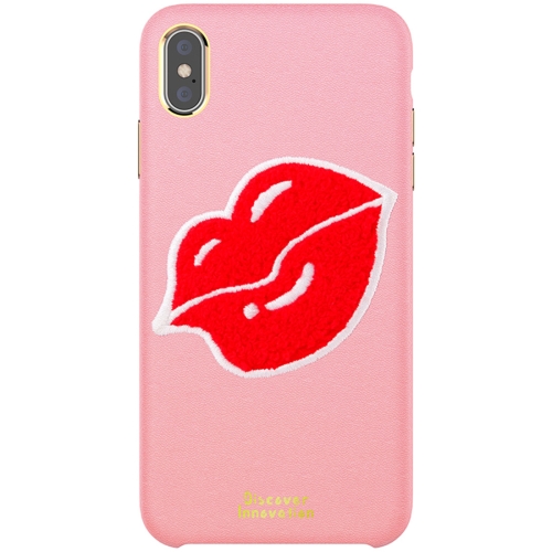 

NILLKIN 3D Embroidery PC + PU Protection Case for iPhone XS Max(Pink)