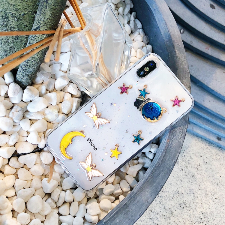 

Shockproof Epoxy Moon Planet Pattern Soft TPU Case for iPhone XS Max (White)