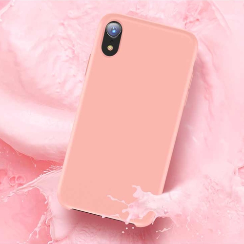 

TOTUDESIGN Liquid Silicone Dropproof Full Coverage Case for iPhone XR(Pink)