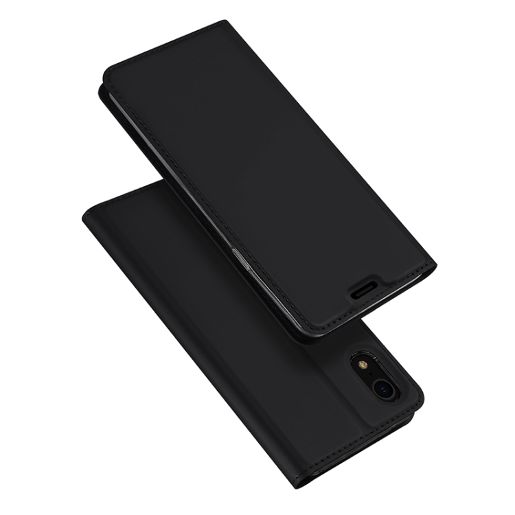 

DUX DUCIS Skin Pro Series Horizontal Flip PU + TPU Leather Case for iPhone XR, with Holder & Card Slots(Black)