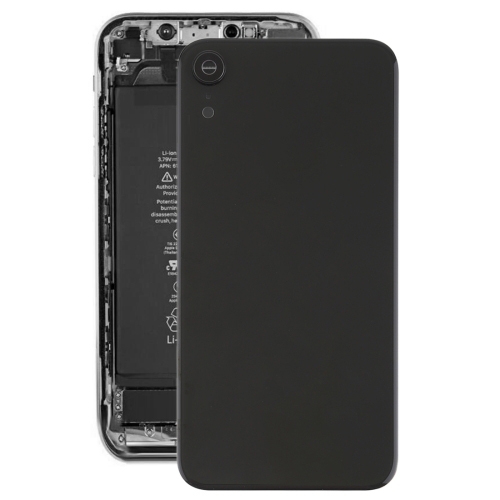 

Battery Back Cover with Back Camera Bezel & Lens & Adhesive for iPhone XR(Black)
