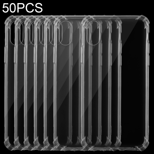 

50 PCS Ultrathin Transparent TPU Soft Protective Case for iPhone XR (Transparent)