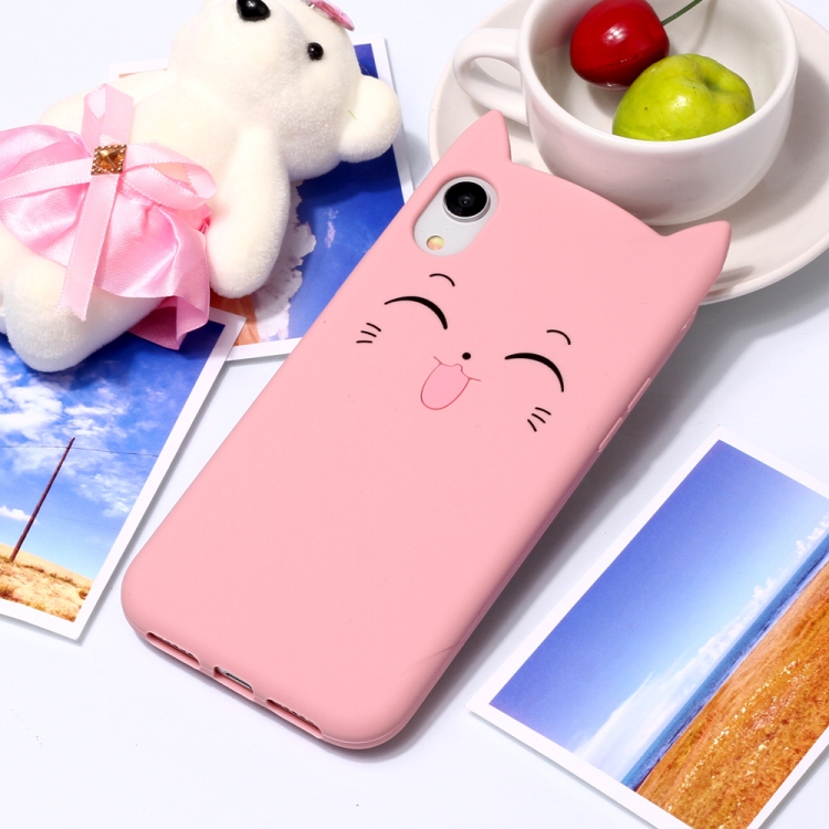 

Cheshire Cat Pattern Silicone Protective Case for iPhone XR (Pink)