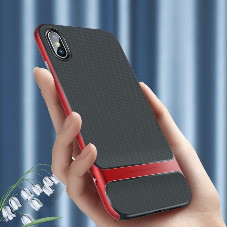 

ROCK Royce Series PC + TPU Protective Case for iPhone XR (Red)