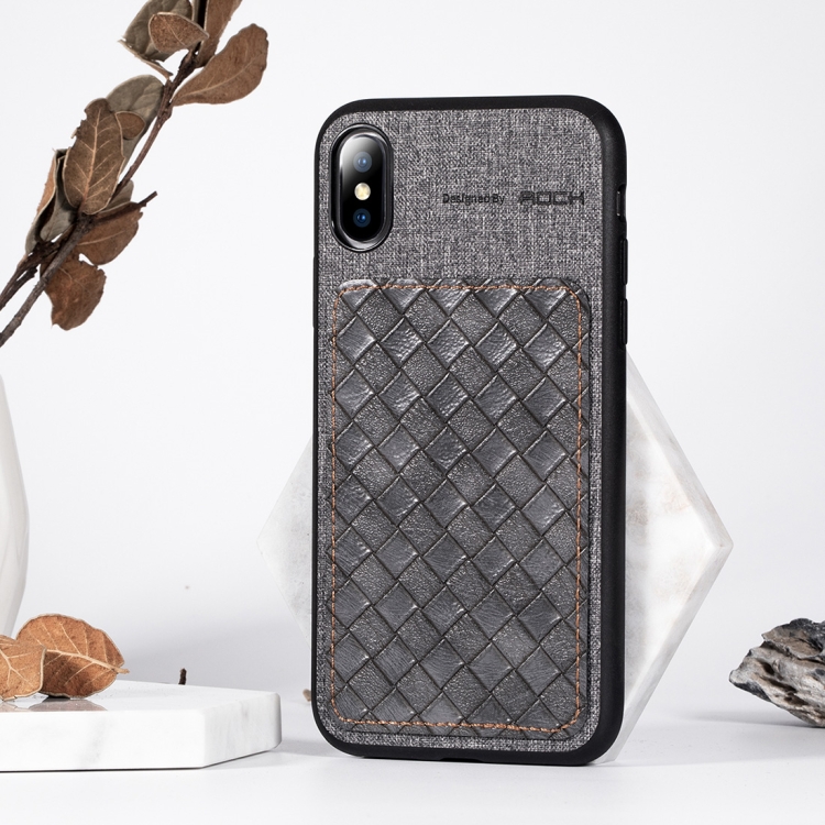 

ROCK Origin Series Business TPU + PU Protective Case for iPhone XR