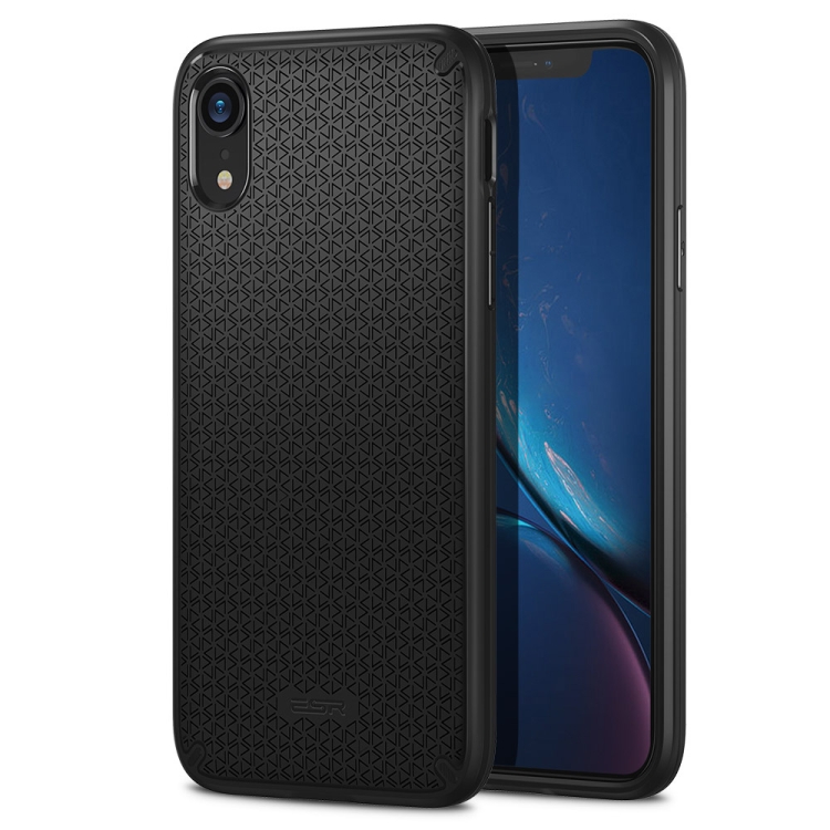 

ESR Kikko Series Anti-slip Texture TPU Soft Case for iPhone XR(Black)