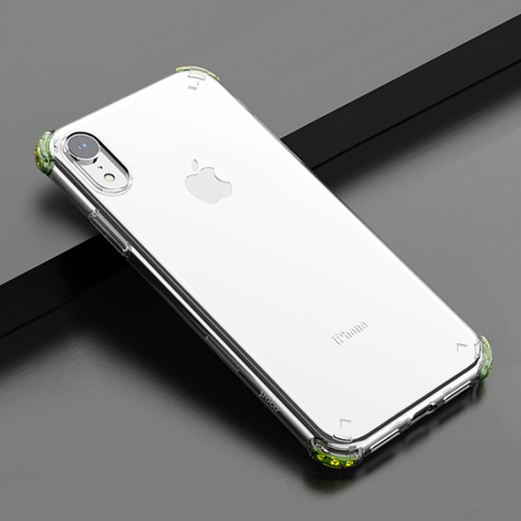 

Hoco Ice Shield Series Four-corner Anti-collision Airbag Design TPU Case for iPhone XR (Transparent)