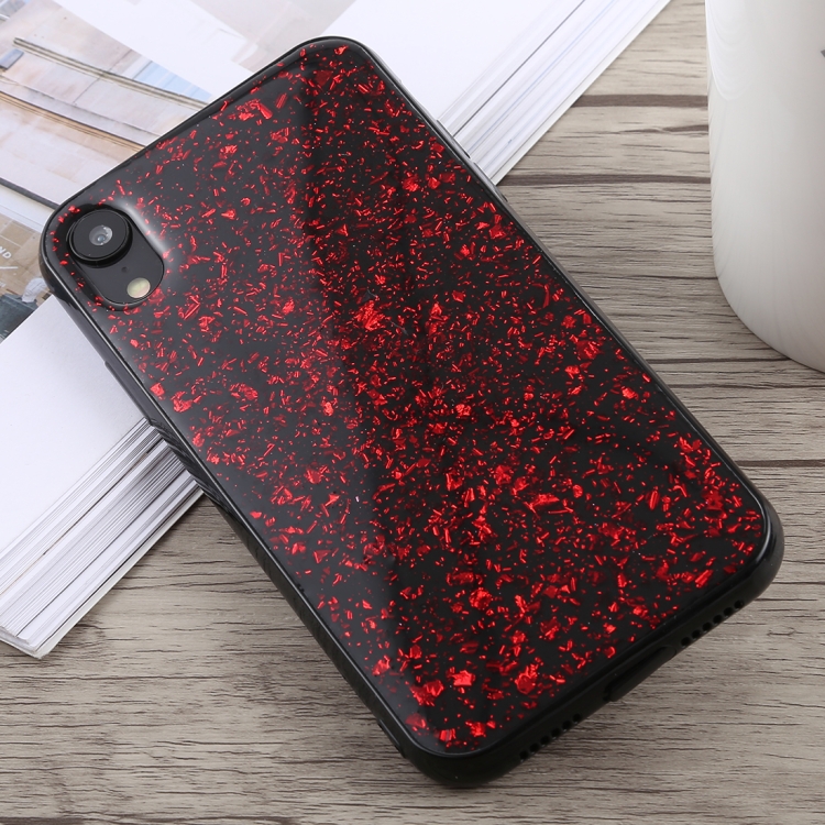

Glittery Powder Shockproof Soft TPU Case for iPhone XR(Red)