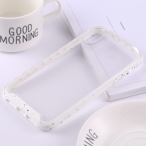 

Two-color Frame Acrylic PC Case for iPhone XR (White)