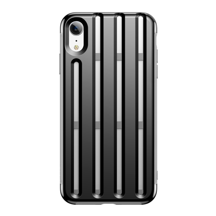 

Baseus Hollow-ed Out Bike Helmet Design Heat Dissipation TPU Case for iPhone XR(Black)