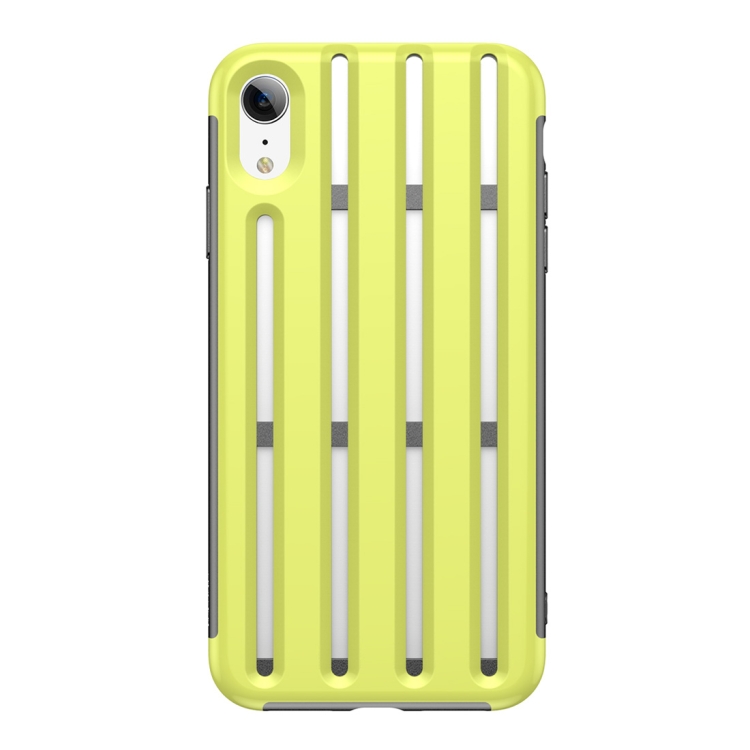 

Baseus Hollow-ed Out Bike Helmet Design Heat Dissipation TPU Case for iPhone XR(Green)