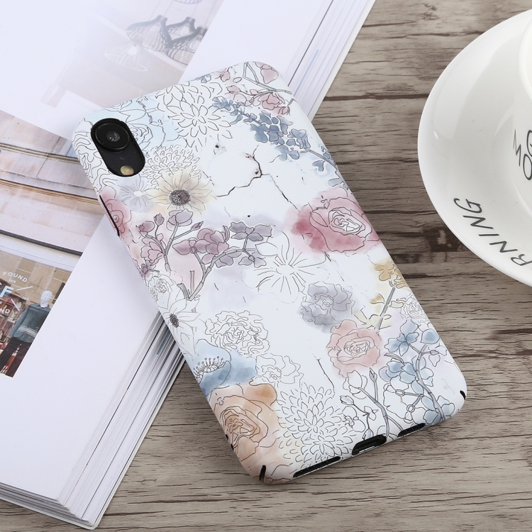 

Luminous Watercolor Flower Pattern PC Protective Case for iPhone XR