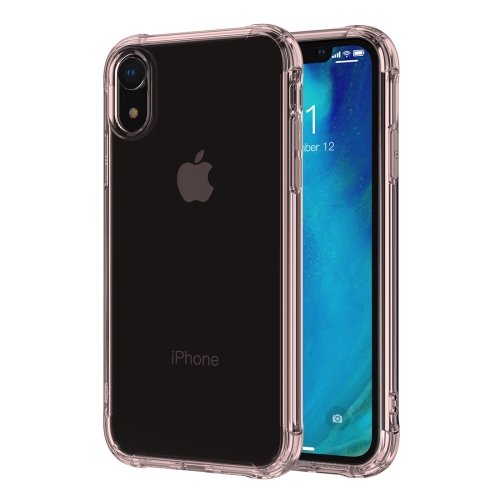 

Transparent TPU Airbag Shockproof Case for iPhone XR(Rose Gold)