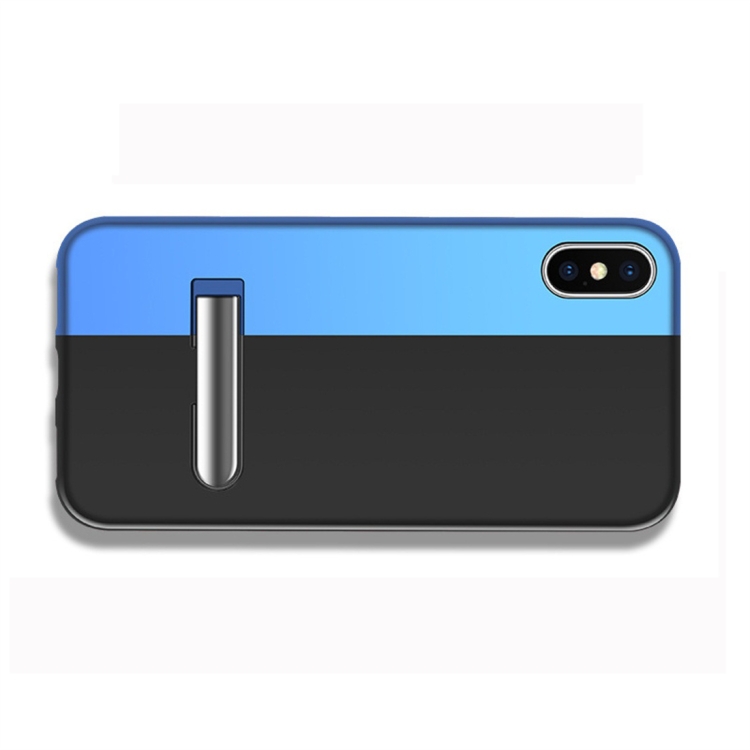 

Two Color Right And left Splicing Magnetic Protective Case for iPhone XR, with Holder