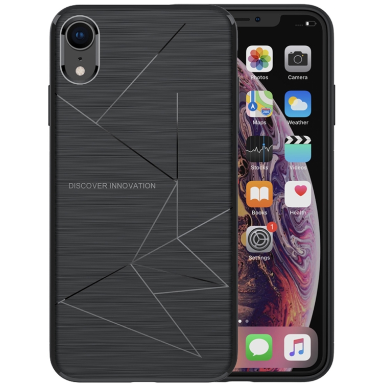 

NILLKIN Rhombus Texture TPU Protective Back Cover Case for iPhone XR (Black)