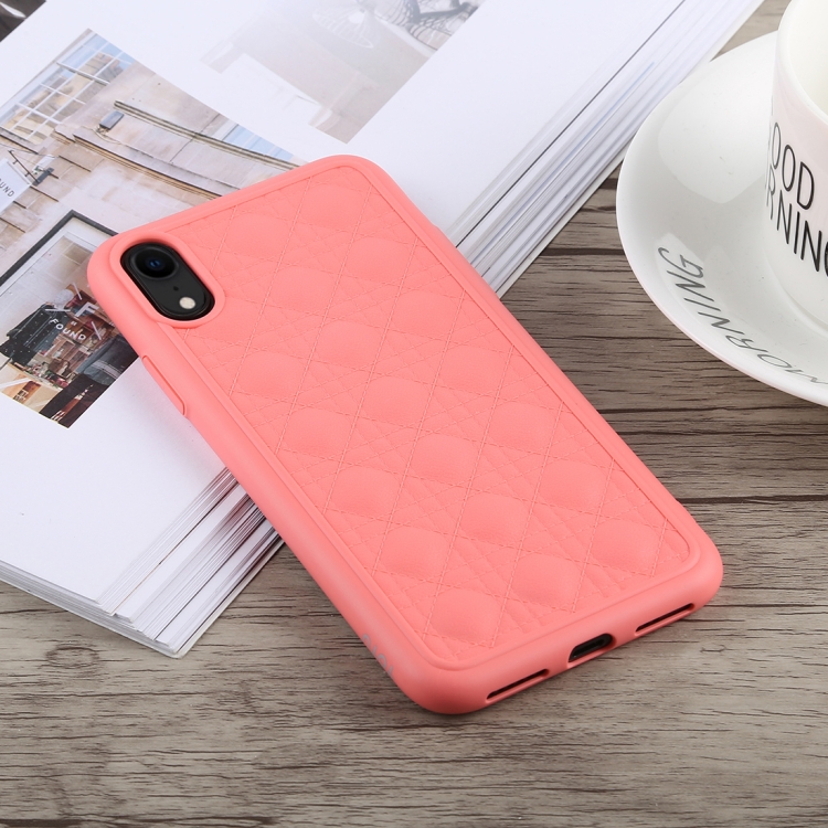 

TOTUDESIGN Deo Series Shockproof TPU+PU Case for iPhone XR (Pink)