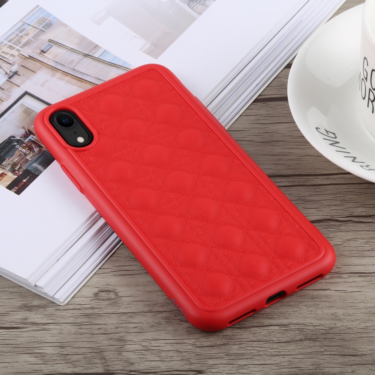 

TOTUDESIGN Deo Series Shockproof TPU+PU Case for iPhone XR (Red)