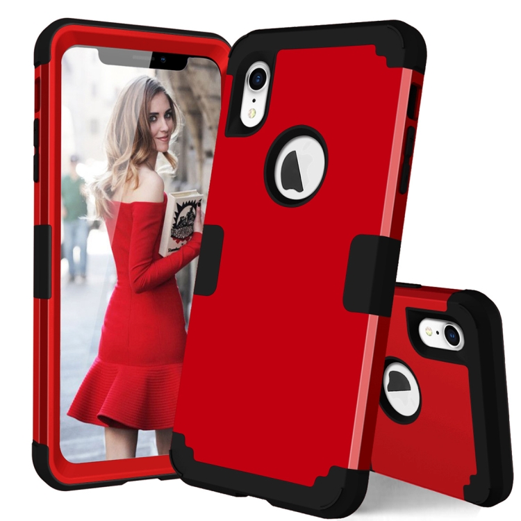 

Dropproof PC + Silicone Case for iPhone XR (Red)