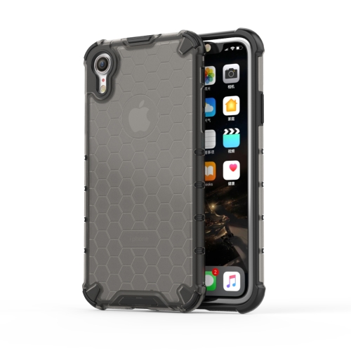 

Shockproof Honeycomb PC + TPU Protective Case for iPhone XR (Black)