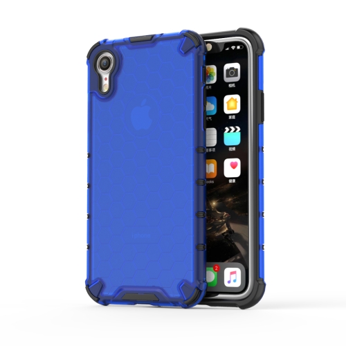 

Shockproof Honeycomb PC + TPU Protective Case for iPhone XR (Blue)