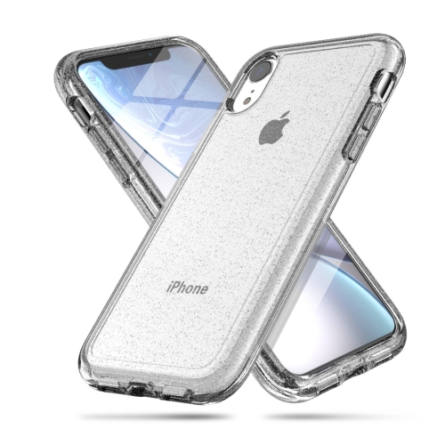 

Shockproof Terminator Style Glitter Powder Protector Case for iPhone XR (White)