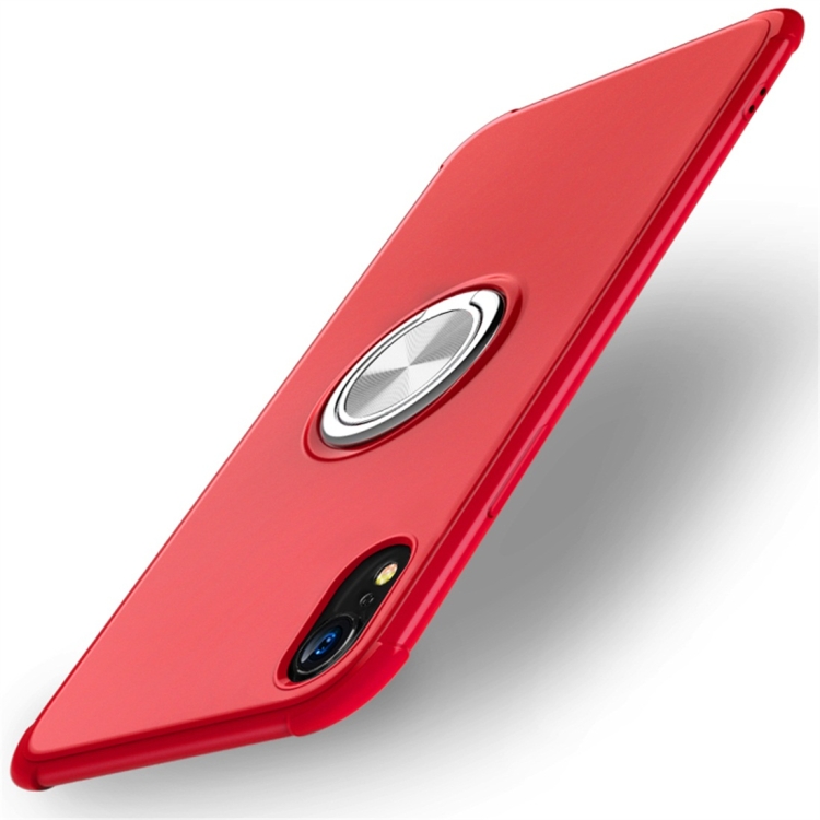 

Shockproof TPU Protective Case for iPhone XR, with Holder (Red)