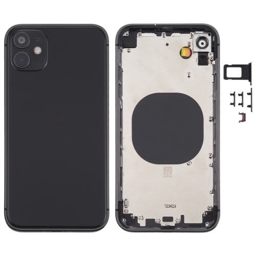 

Back Housing Cover with Appearance Imitation of iP12 for iPhone XR(Black)