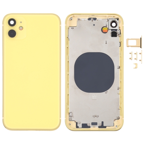 

Back Housing Cover with Appearance Imitation of iP12 for iPhone XR(Yellow)