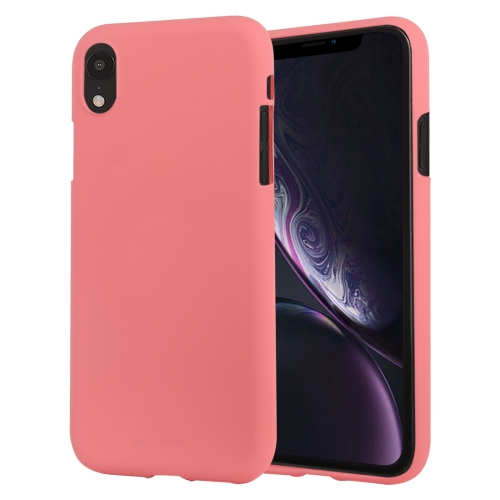 

MERCURY GOOSPERY SOFT FEELING Liquid TPU Drop-proof Soft Case for iPhone XR(Pink)