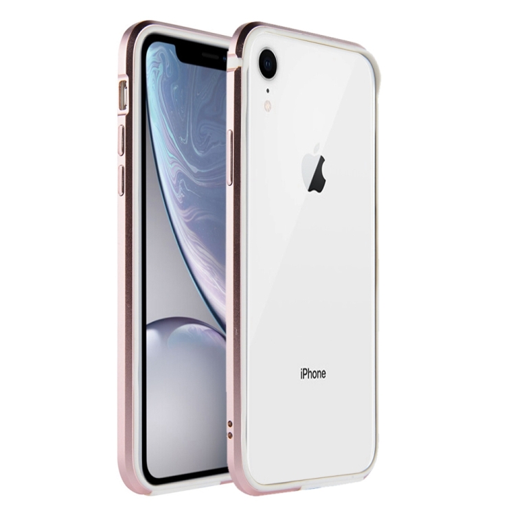 

SULADA Shockproof TPU + Aluminum Alloy Frame Case for iPhone XR (Pink)